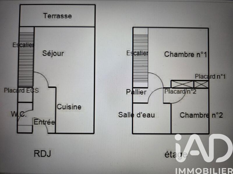 Maison - 45 m² - 3 pièces