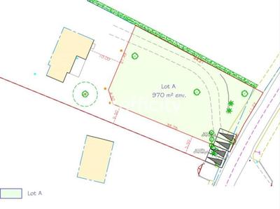 Terrain - 970 m²