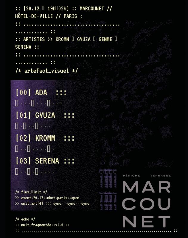 Nuit Fragmentée &amp; Mini Market de créateurs