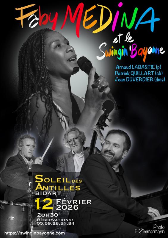 Concert au Soleil des Antilles - Faby Médina et le swingin de Bayonne