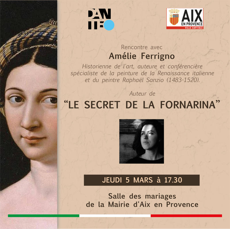 Conférence : "Le secret de la Fornarina" de Amélie Ferrigno