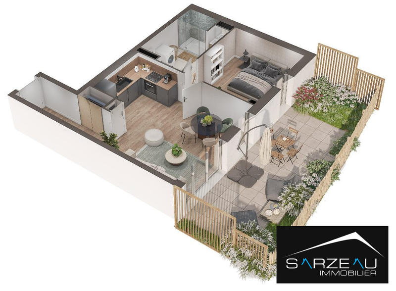 Appartement - 47 m² - 2 pièces