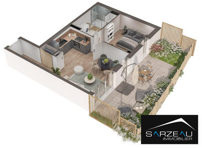 Appartement - 47 m² - 2 pièces