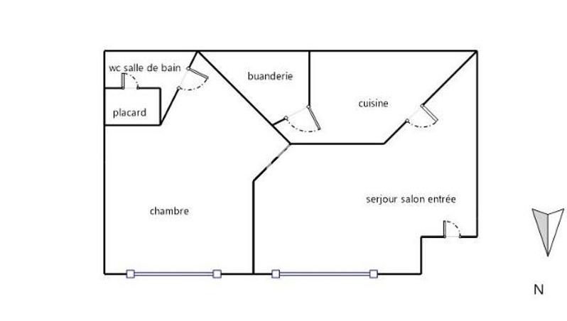 Appartement - 37 m² - 2 pièces