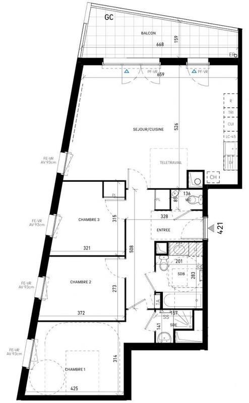 Appartement - 85 m² - 4 pièces