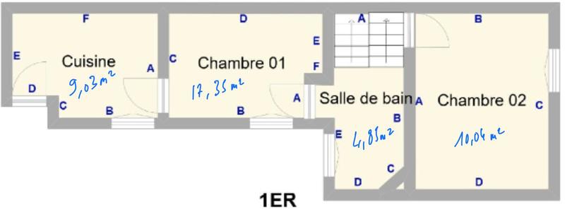 Appartement - 41 m² - 3 pièces