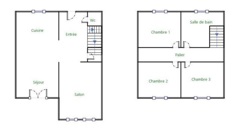 Maison - 91 m² - 5 pièces