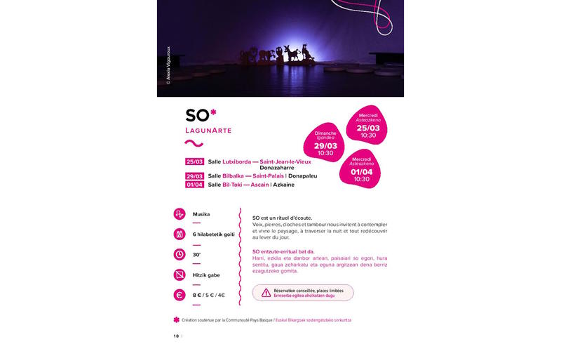 Spectacle : So par la compagnie Lagunarte