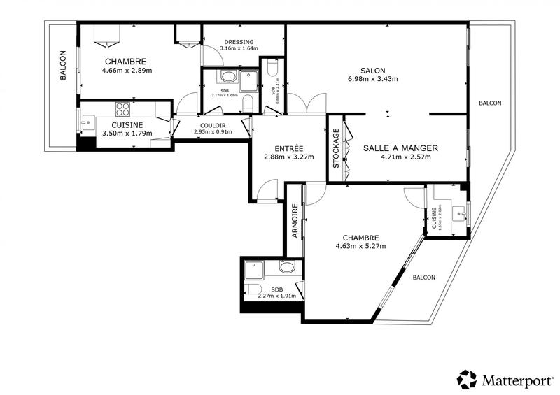 Appartement - 103 m² - 4 pièces