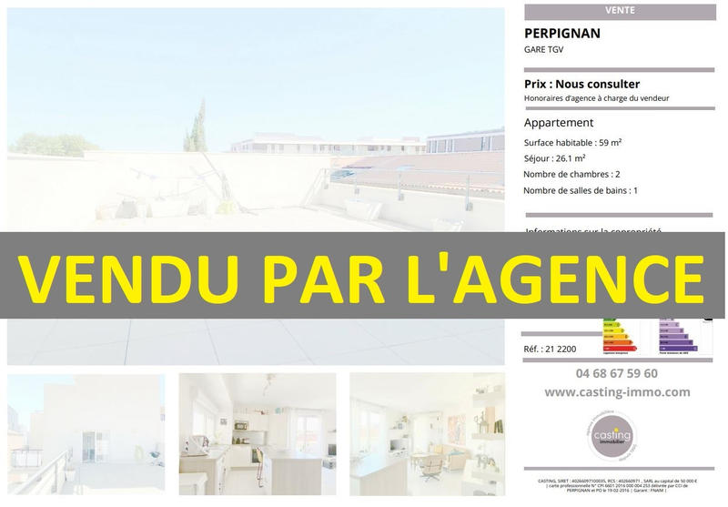 Appartement - 59 m² - 3 pièces