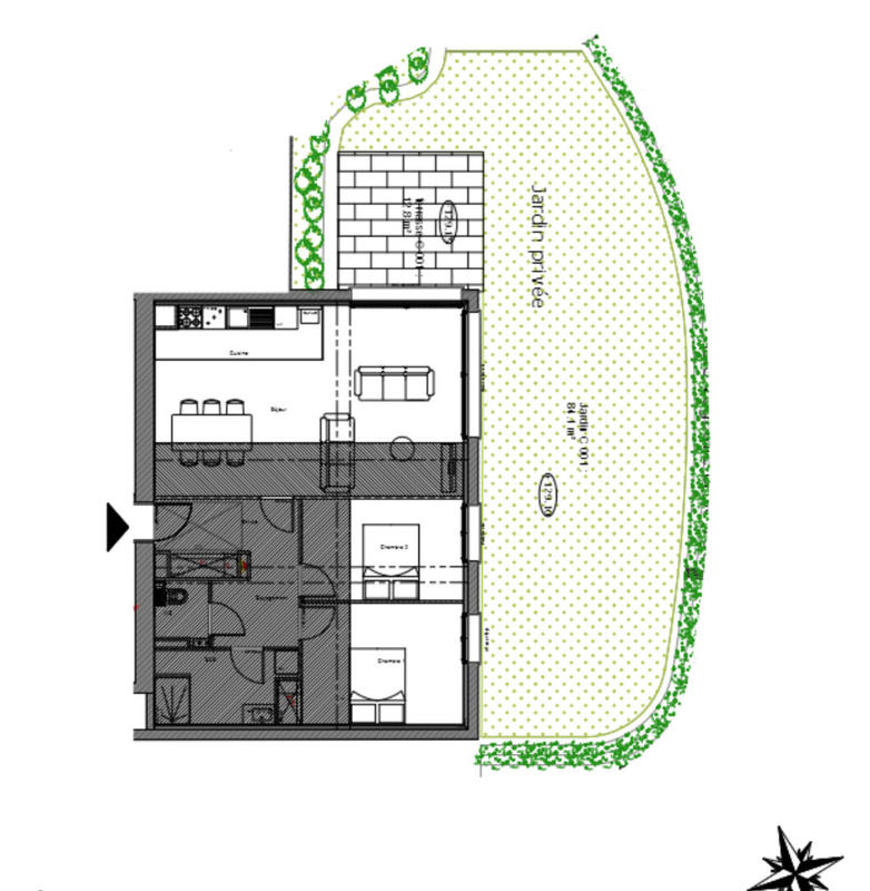 Appartement - 79 m² - 3 pièces