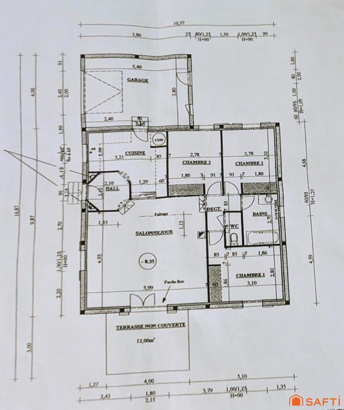 Maison - 88 m² - 4 pièces