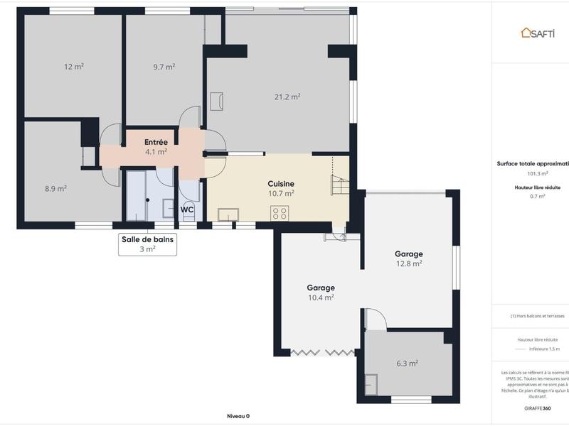 Maison - 71 m² - 5 pièces