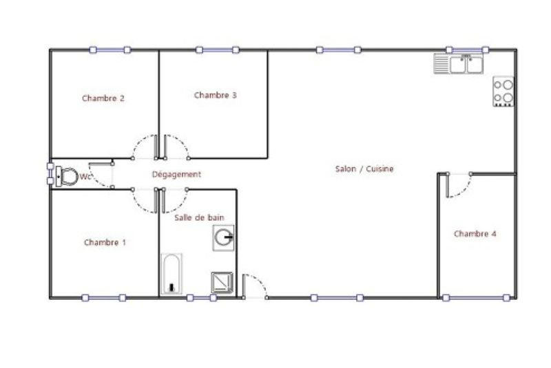 Maison - 104 m² - 5 pièces