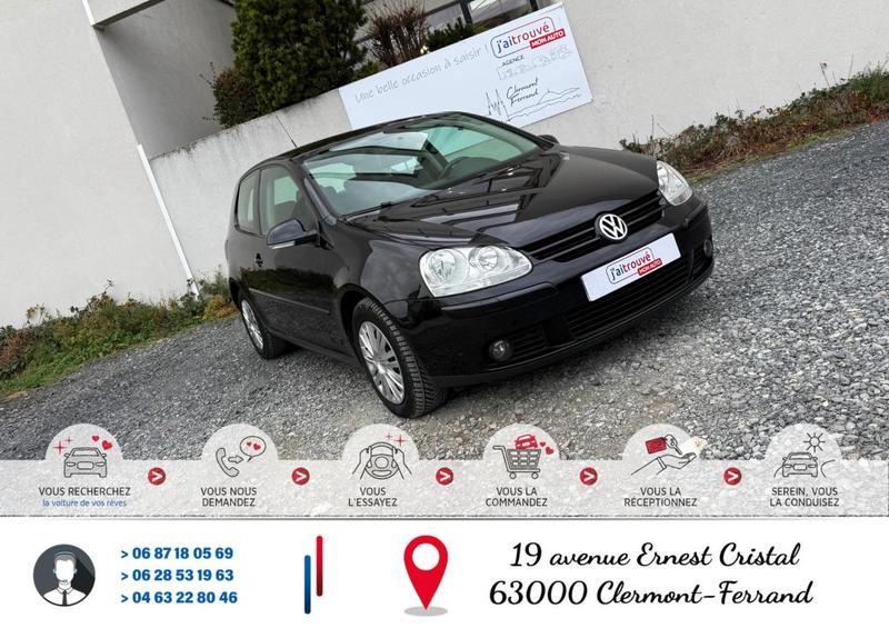 Volkswagen Golf V 1.6 I 105cv Confortline*Ct Révision Kit Distribution Entretien Complet*Véhicule Sous Garantie*100 Points de Contrôles*CarteGrise Moitié prix (Véhicule plus 10 ans)*Pneus 4 saisons ("M+S")*Sièges chauffant*Régulateur limiteur vitesse*Clim