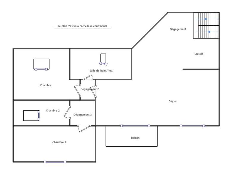 Appartement - 101 m² - 5 pièces