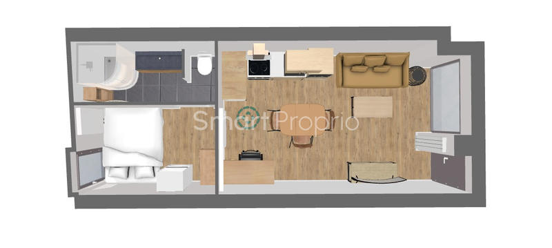 Appartement - 28 m² - 1 pièce