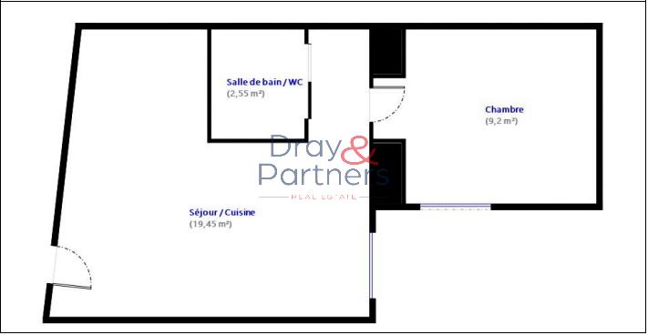 Appartement - 31 m² - 2 pièces