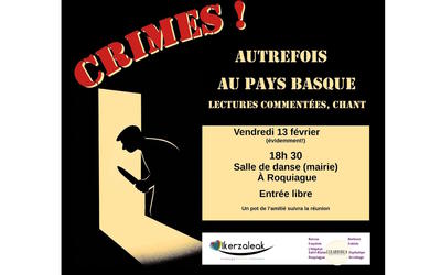 Autrefois au Pays basque : lectures commentées