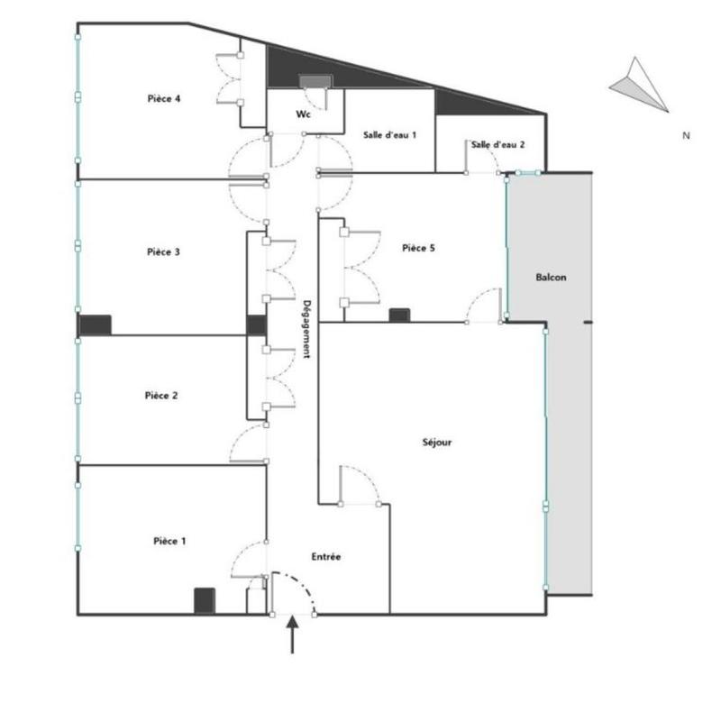 Appartement - 110 m² - 5 pièces