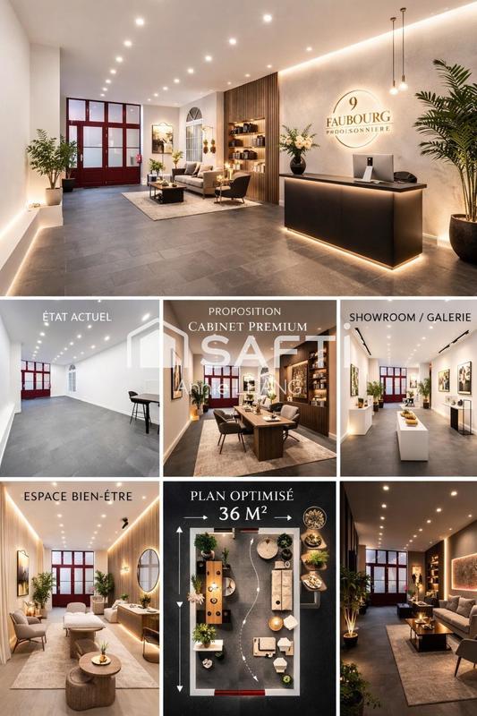 Local commercial - 36 m² - 1 pièce