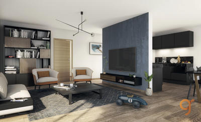 Appartement - 62 m² - 3 pièces