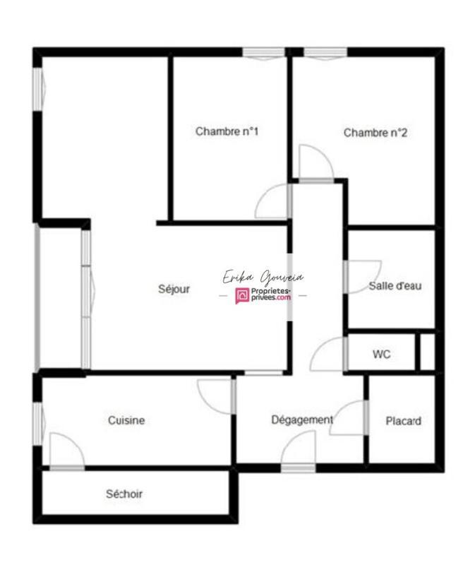 Appartement - 82 m² - 3 pièces