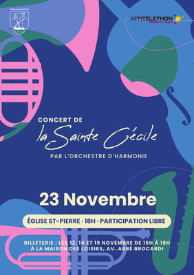Concert de la Sainte-Cécile Par l’Orchestre d’Harmonie