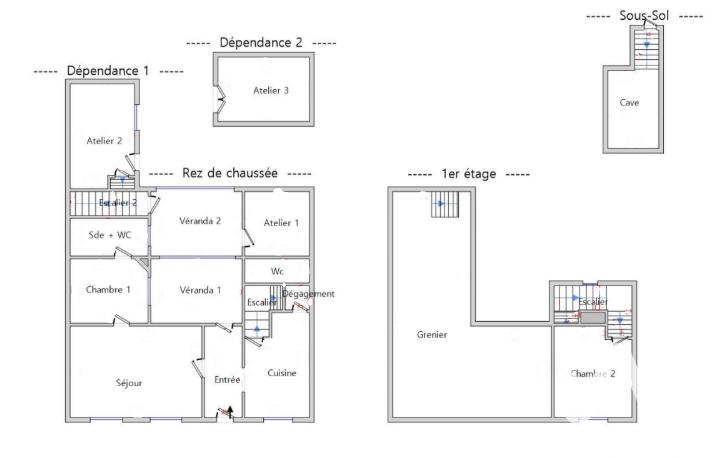 Maison - 91 m² - 3 pièces