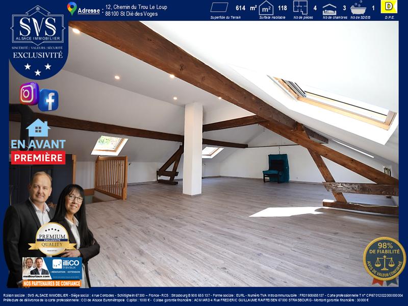 Maison - 118 m² - 4 pièces