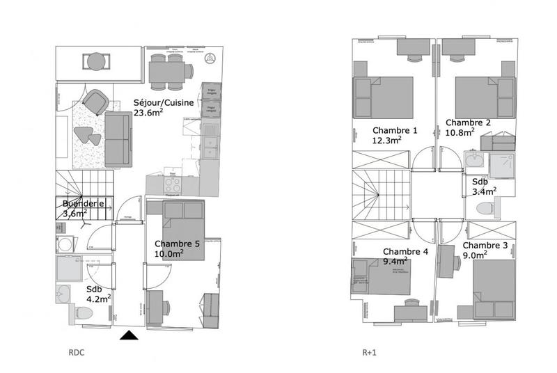 Appartement - 93 m²