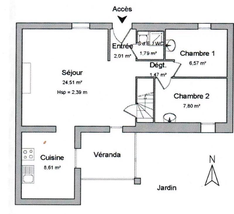 Maison de village - 112 m² - 10 pièces