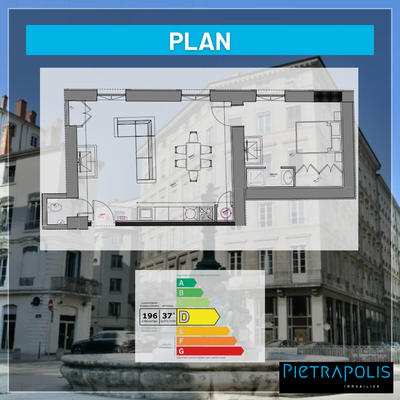 Appartement - 51 m² - 2 pièces