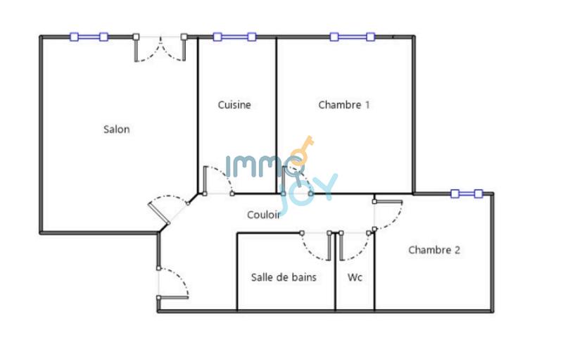 Appartement - 62 m² - 3 pièces