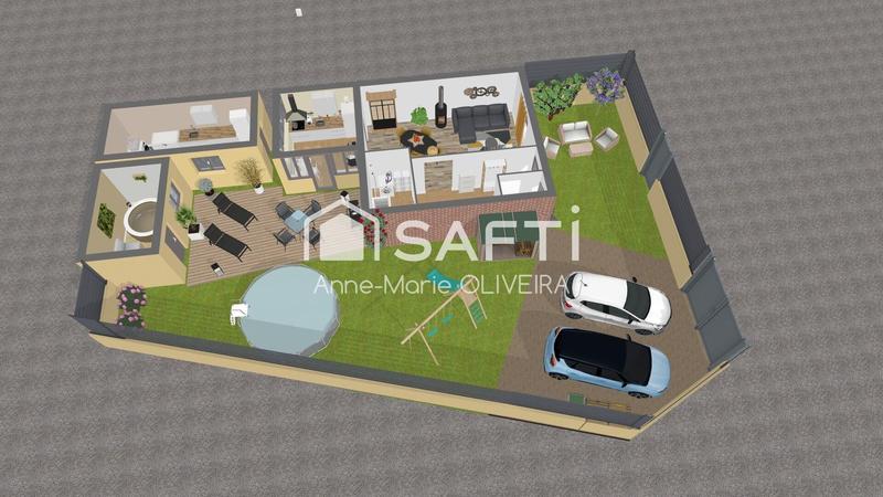 Maison de village - 85 m² - 5 pièces