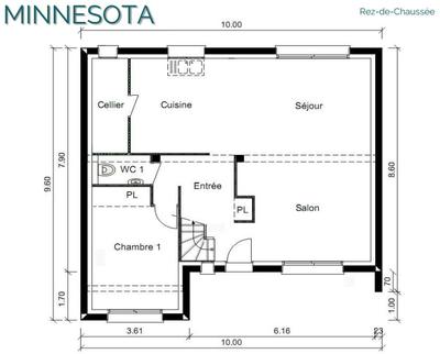 Maison - 125 m² - 7 pièces