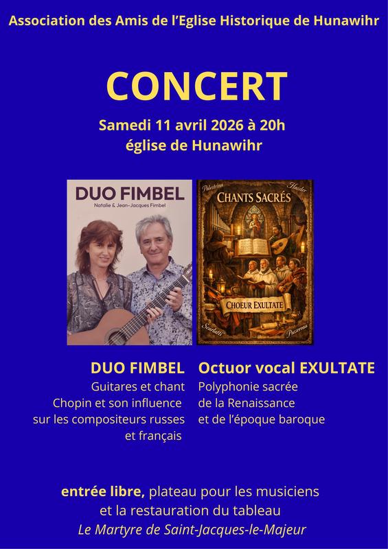 Concert pour la restauration du tableau " le Martyre de Saint Jacques le Majeur"