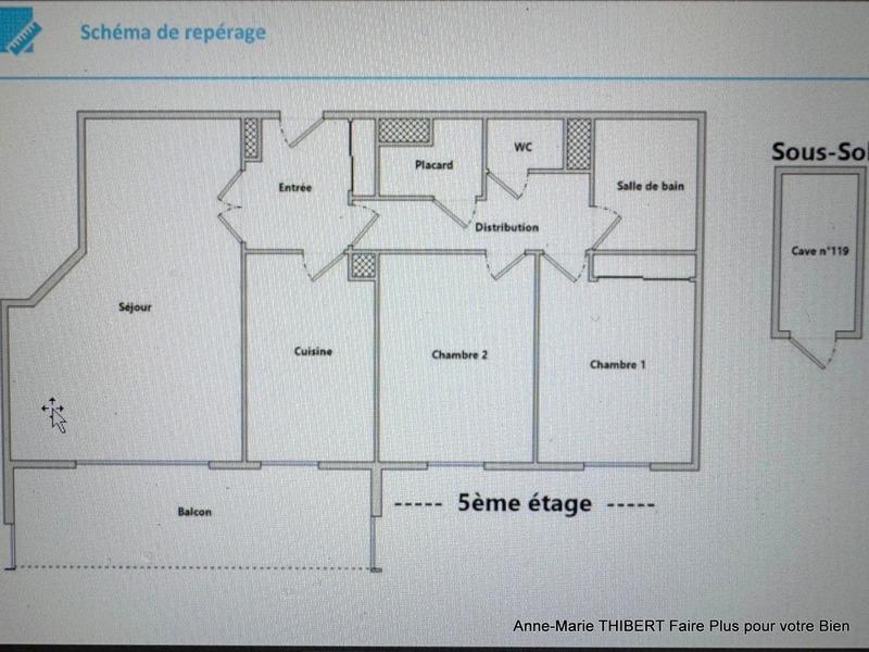 Appartement - 67 m² - 3 pièces