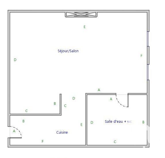 Studio - 28 m² - 1 pièce