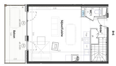 Appartement - 104 m² - 4 pièces