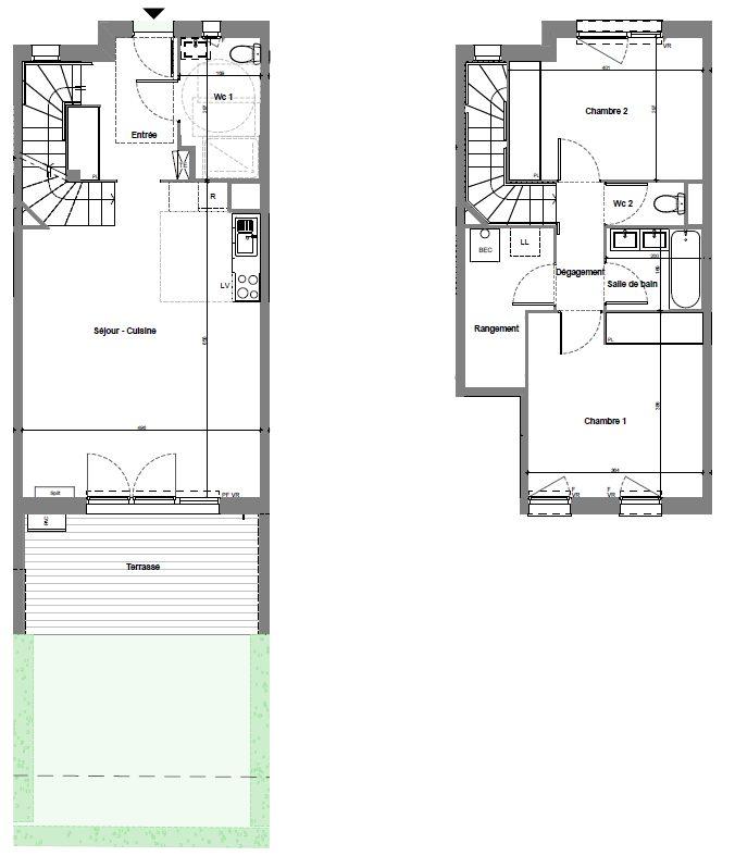 Appartement - 81 m² - 3 pièces