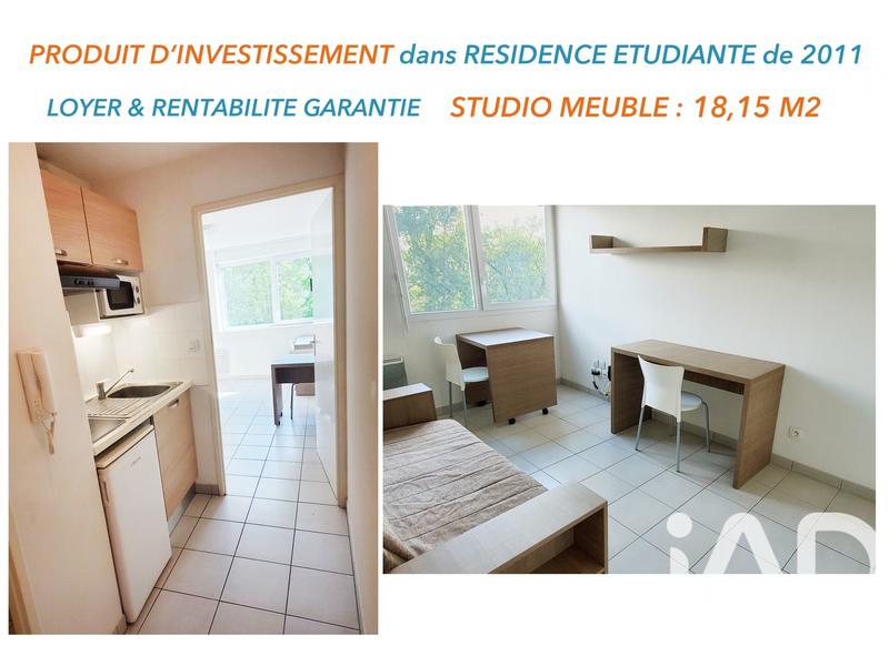 Studio - 18 m² - 1 pièce