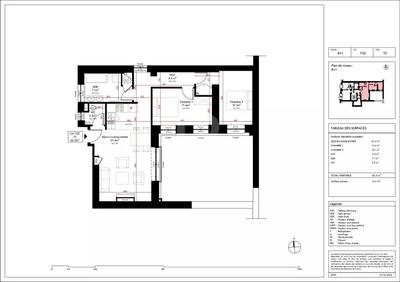 Appartement - 66 m² - 3 pièces
