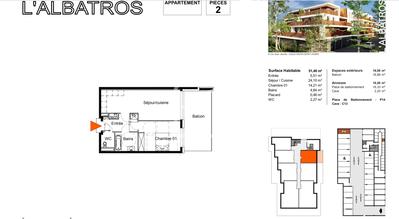 Appartement - 51 m² - 2 pièces