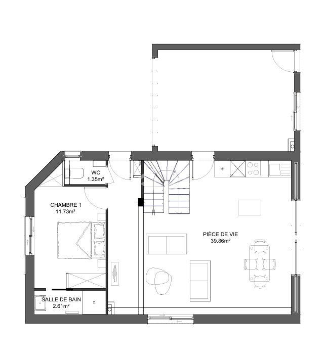 Maison - 112 m² - 5 pièces