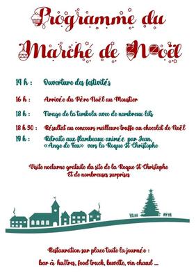 Marché de Noël de Peyzac le Moustier et Portes Ouvertes gratuites à la Roque Saint Christophe