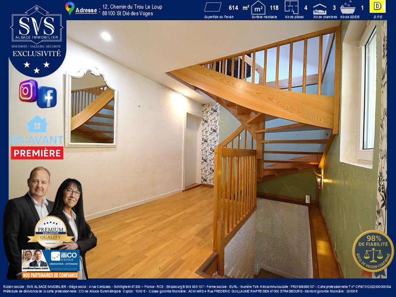 Maison - 118 m² - 4 pièces