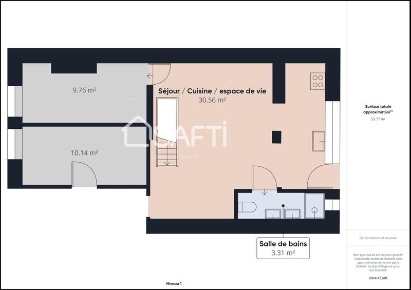 Maison - 86 m² - 4 pièces