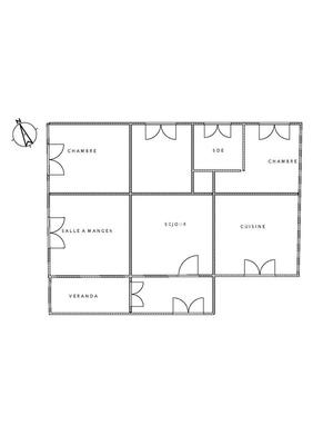 Maison - 70 m² - 3 pièces