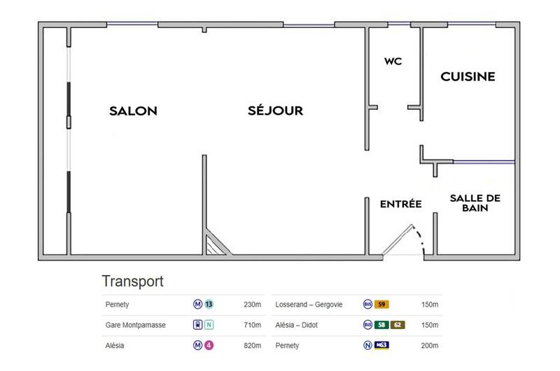 Appartement - 38 m² - 2 pièces